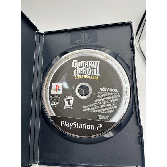 Guitar Hero lll 3: Legends of Rock (Playstation 2, PS2) Tested - Picture 4 of 6